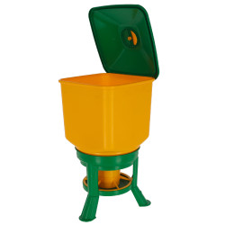 Mangiatoia con piedi Kerbl Hobbyfarming Giallo / verde