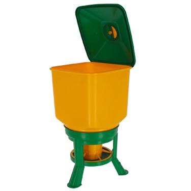 Mangiatoia con piedi Kerbl Hobbyfarming Giallo / verde