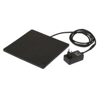 Piastra riscaldante in gomma per abbeveratoi Kerbl Hobbyfarming Nero