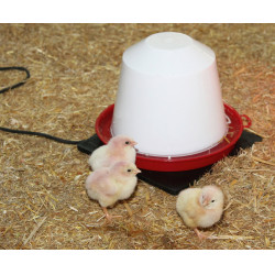 Piastra riscaldante in gomma per abbeveratoi Kerbl Hobbyfarming Nero