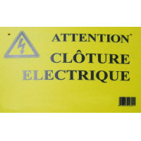 Targa di segnalazione – Attenzione recinto elettrico! AKO Giallo Targa di segnalazione – Attenzione recinto elettrico! AKO Giallo