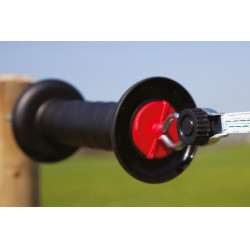 Maniglia per porta con raccordo per cordicella e filo AKO Nero