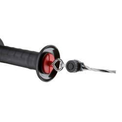 Maniglia per porta con raccordo per cordicella e filo AKO Nero