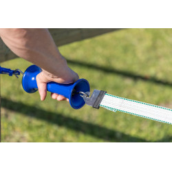 Maniglia per porta Premium con connettore per nastri Litzclip® AKO Blu