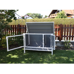 Pollaio in plastica ECO Samy Kerbl Hobbyfarming Bianco / grigio