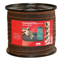 Nastro per recinzione Premium Plus AKO Marrone / arancione