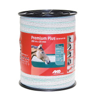 Nastro per recinzione Premium Plus AKO Bianco / verde