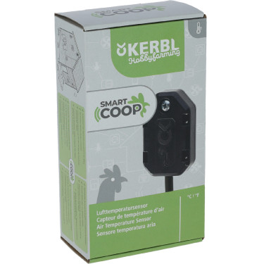 Sensore di temperatura dell’aria SmartCoop Kerbl Hobbyfarming Nero Sensore di temperatura dell’aria SmartCoop Kerbl Hobbyfarming Nero