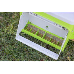 Mangiatoia con dispositivo anti-parassiti Kerbl Hobbyfarming Verde / grigio chiaro