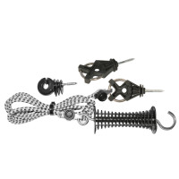 Sistema di chiusura per porte Eco AKO Bianco / nero Sistema di chiusura per porte Eco AKO Bianco / nero