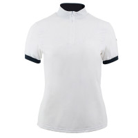 Polo tecnico da donna Horze Taylor Bianco