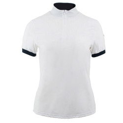 Polo tecnico da donna Horze Taylor Bianco