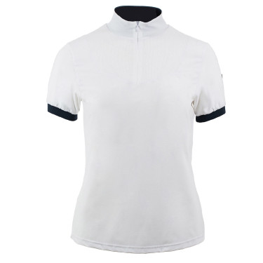 Polo tecnico da donna Horze Taylor Bianco