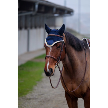 Cuffia antimosche Equithème Denim Blu navy