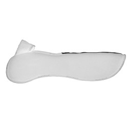 Ammortizzatore con tasche configurabili e pad Piuma WFS in pelle scamosciata piatta Acavallo Bianco Ammortizzatore con tasche configurabili e pad Piuma WFS in pelle scamosciata piatta Acavallo Bianco