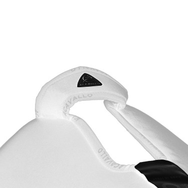 Ammortizzatore con tasche configurabili e pad Piuma WFS in pelle scamosciata piatta Acavallo Bianco Ammortizzatore con tasche configurabili e pad Piuma WFS in pelle scamosciata piatta Acavallo Bianco