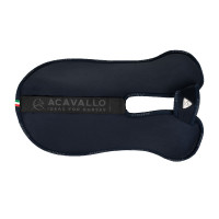 Ammortizzatore con tasche configurabili e pad Piuma WFS in pelle scamosciata piatta Acavallo Blu