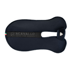 Ammortizzatore con tasche configurabili e pad Piuma WFS in pelle scamosciata piatta Acavallo Blu Ammortizzatore con tasche configurabili e pad Piuma WFS in pelle scamosciata piatta Acavallo Blu
