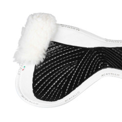 Ammortizzatore in memory foam con rialzo anteriore e posteriore Acavallo Bianco / bianco Ammortizzatore in memory foam con rialzo anteriore e posteriore Acavallo Bianco / bianco