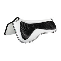 Ammortizzatore MF DS SW-3DS in suede con grip in gel piatto Acavallo Bianco