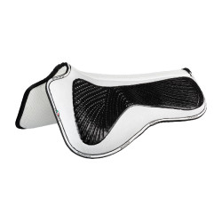 Ammortizzatore MF DS SW-3DS in suede con grip in gel piatto Acavallo Bianco
