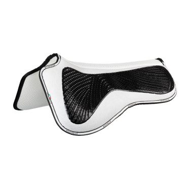 Ammortizzatore MF DS SW-3DS in suede con grip in gel piatto Acavallo Bianco