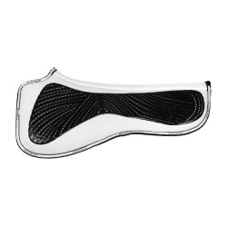 Ammortizzatore MF DS SW-3DS in suede con grip in gel piatto Acavallo Bianco
