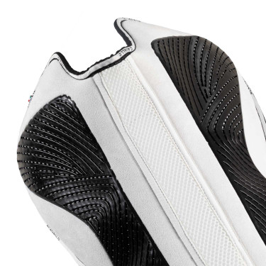Ammortizzatore MF DS SW-3DS in suede con grip in gel piatto Acavallo Bianco