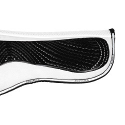 Ammortizzatore MF DS SW-3DS in suede con grip in gel piatto Acavallo Bianco