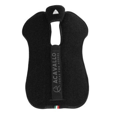 Ammortizzatore Piuma doppio feltro posteriore Equestro Nero