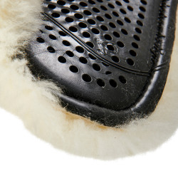 Ammortizzatore misto Close Contact Acavallo Classic con montone integrale Nero / naturale