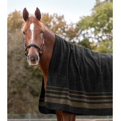 Coperta in pile Waldhausen spessa Sölden Nero