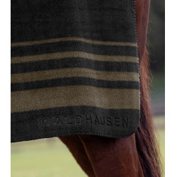 Coperta in pile Waldhausen spessa Sölden Nero