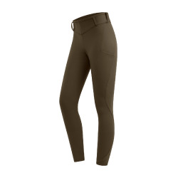 Leggings da equitazione termici ELT Rena donna Marrone verde