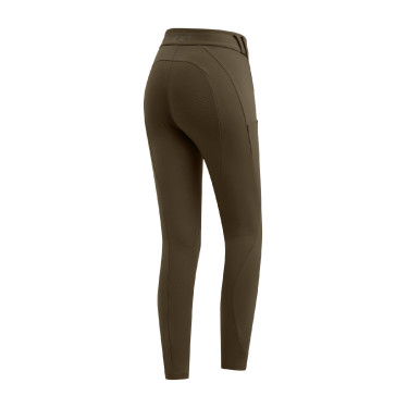Leggings da equitazione termici ELT Rena donna Marrone verde