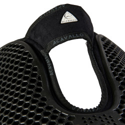 Ammortizzatore posteriore in montone svedese e anteriore in gel Acavallo Nero / nero