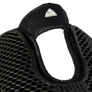 Ammortizzatore posteriore in montone svedese e anteriore in gel Acavallo Nero / nero