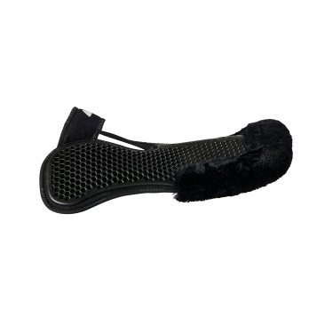 Ammortizzatore posteriore in montone svedese e anteriore in gel Acavallo Nero / nero