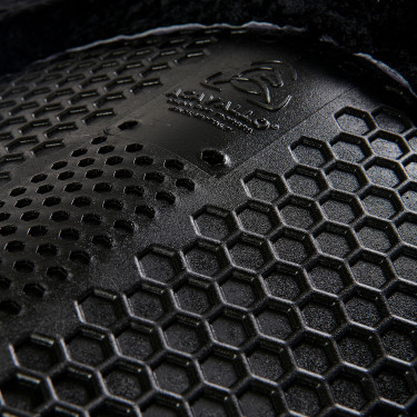 Ammortizzatore posteriore in montone svedese e anteriore in gel Acavallo Nero / nero