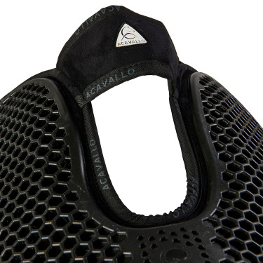 Ammortizzatore posteriore in montone svedese e anteriore in gel Acavallo Nero / naturale