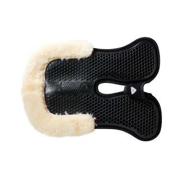 Ammortizzatore posteriore in montone svedese e anteriore in gel Acavallo Nero / naturale