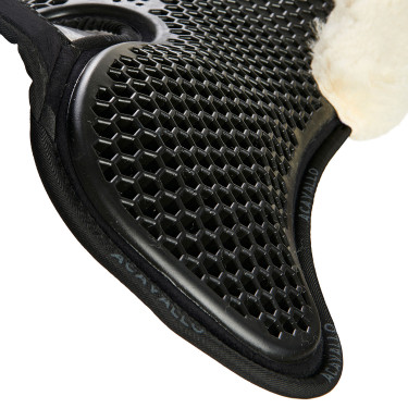 Ammortizzatore posteriore in montone svedese e anteriore in gel Acavallo Nero / naturale