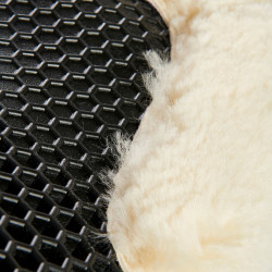 Ammortizzatore posteriore in montone svedese e anteriore in gel Acavallo Nero / naturale