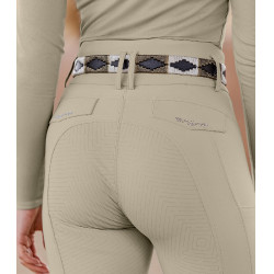 Pantaloni da equitazione da donna ELT Comfort Ride Glam Grigio beige