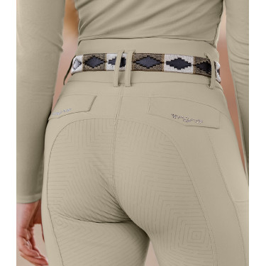 Pantaloni da equitazione da donna ELT Comfort Ride Glam Grigio beige