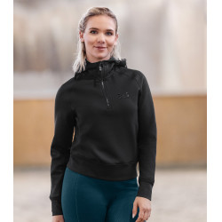Felpa tecnica con cappuccio ELT Regensburg donna Nero Felpa tecnica con cappuccio ELT Regensburg donna Nero