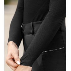 T-shirt tecnico ELT in maglia 3D Richmond a maniche lunghe da donna Nero