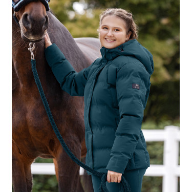 Giacca da equitazione invernale ELT Performance Ohio per bambini Blu petrolio Giacca da equitazione invernale ELT Performance Ohio per bambini Blu petrolio