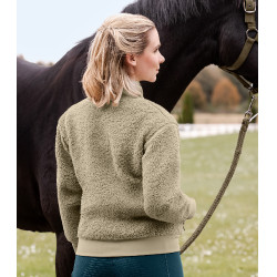 Giacca in pile ELT Riverside da donna Grigio beige Giacca in pile ELT Riverside da donna Grigio beige