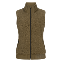 Gilet in pile ELT senza maniche Rotterdam donna Verde kaki